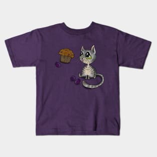 Blueberry Muffin Bloop Kitty Kids T-Shirt